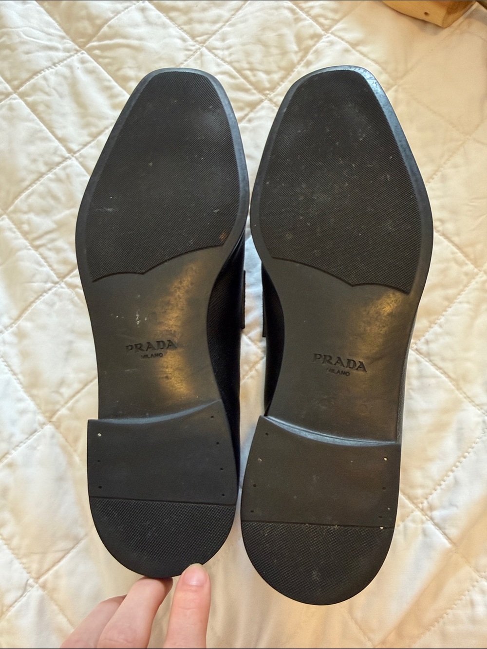 Men’s Prada Saffiano Black Loafers - Picture 2 of 5